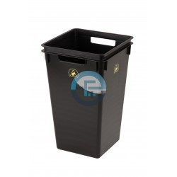 Poubelles PP conducteur noir
