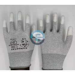 Grey ESD Gloves - Fingertips coated