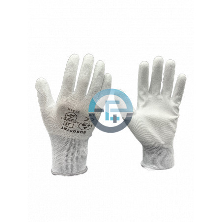 copy of ESD Dissipative Nylon Light Gloves fingers and palm PU coated / whitecopy of ESD Dissipative Nylon Light Gloves fingers 