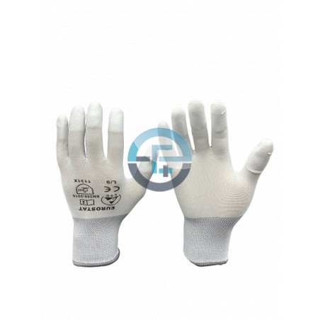 kopie der ESD-dissipativen Nylon-Lichthandschuhe Finger und Palm PU beschichtet / Whitecopy von ESD-dissipativen Nylon-Lichthand