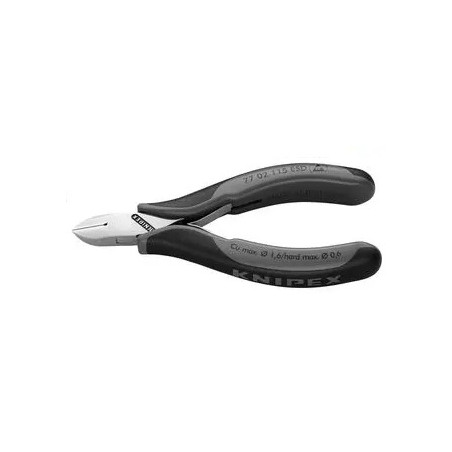 Pinces coupantes ESD Knipex 77 02 115 – tête ronde petit bevel bruni poli miroir 70 g