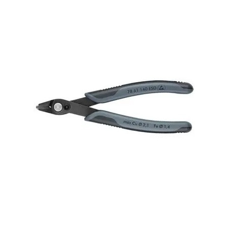 Pinces coupantes ESD Knipex 78 61 140 – oblique tranchants vifs sans bevel bruni 85 g