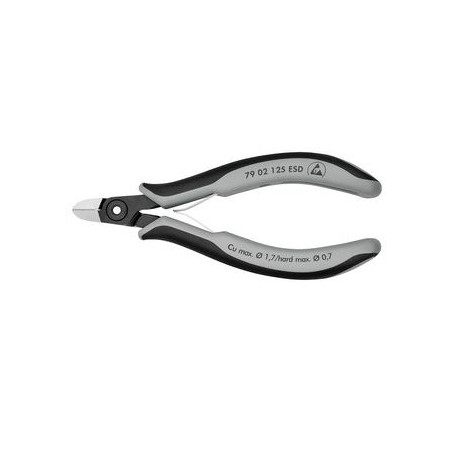 ESD Knipex Cutting Pliers 79 02 125 – Round Head Burnished Polished 61g