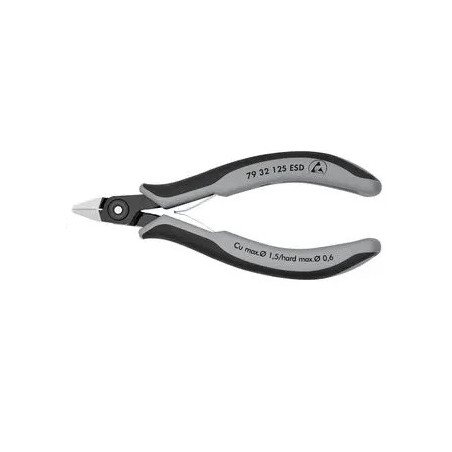 Pinces coupantes ESD Knipex 79 32 125 – tête pointue bruni poli 61 g