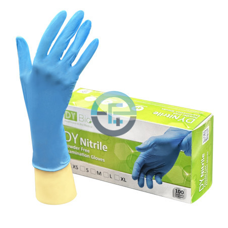 Blue Powder-Free Nitrile Disposable Gloves Cleanroom – Eurostat