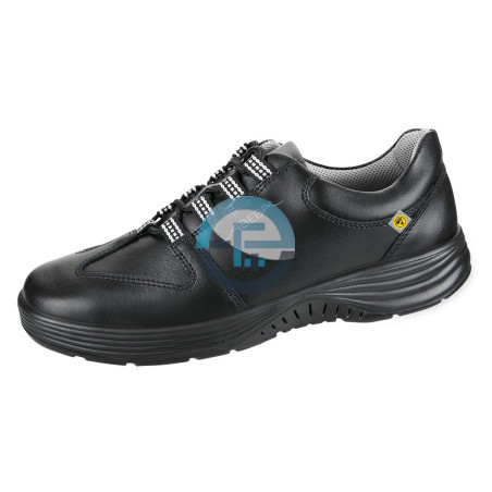 Schwarze ESD x-light Schnürschuhe – O2 Arbeitsschuhe ABEBA