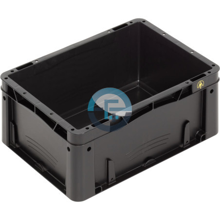 WEZ ESD Conductive Injected Tote Boxes in Polypropylene reinforced corners - Futura