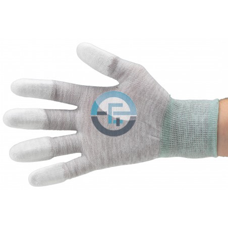 Gants Nylon dissipateurs doigts enduits PU / gris