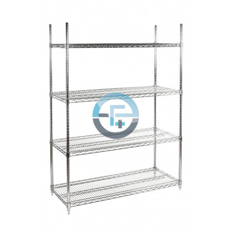 Chrome plated shelves, height 1900mmChrome plated shelves, height 1900mmChrome plated shelves, height 1900mmChrome plated shelve