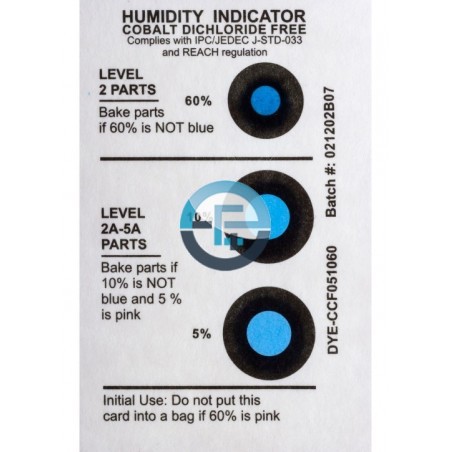 Humidity Indicator Cards - HIC Cobalt dichloride freeHumidity Indicator Cards - HIC Cobalt dichloride freeHumidity Indicator Car
