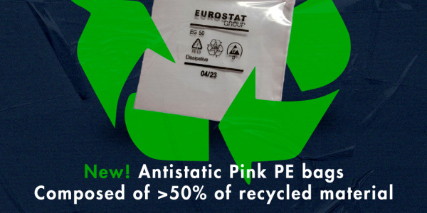 Nouvelles Pochettes ESD PE roses : Plus de 50% de matériaux recyclés !